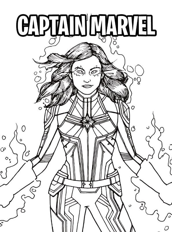 Marvel Avengers Coloring Pages Free Printable 115