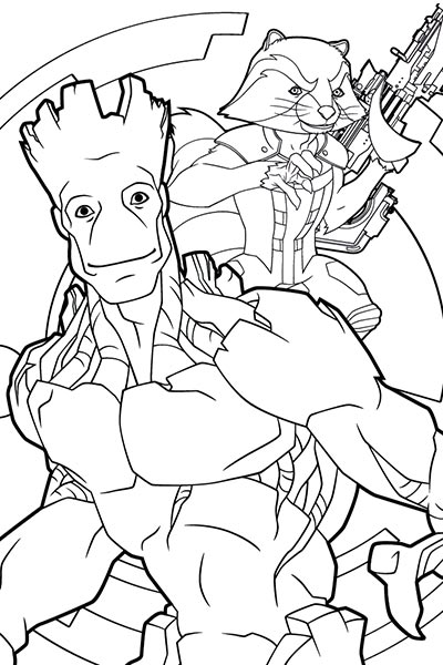 Marvel Avengers Coloring Pages Free Printable 122