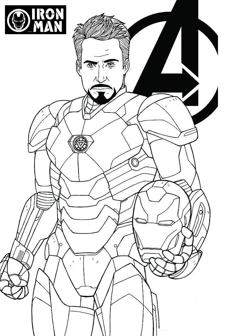 Marvel Avengers Coloring Pages Free Printable 125