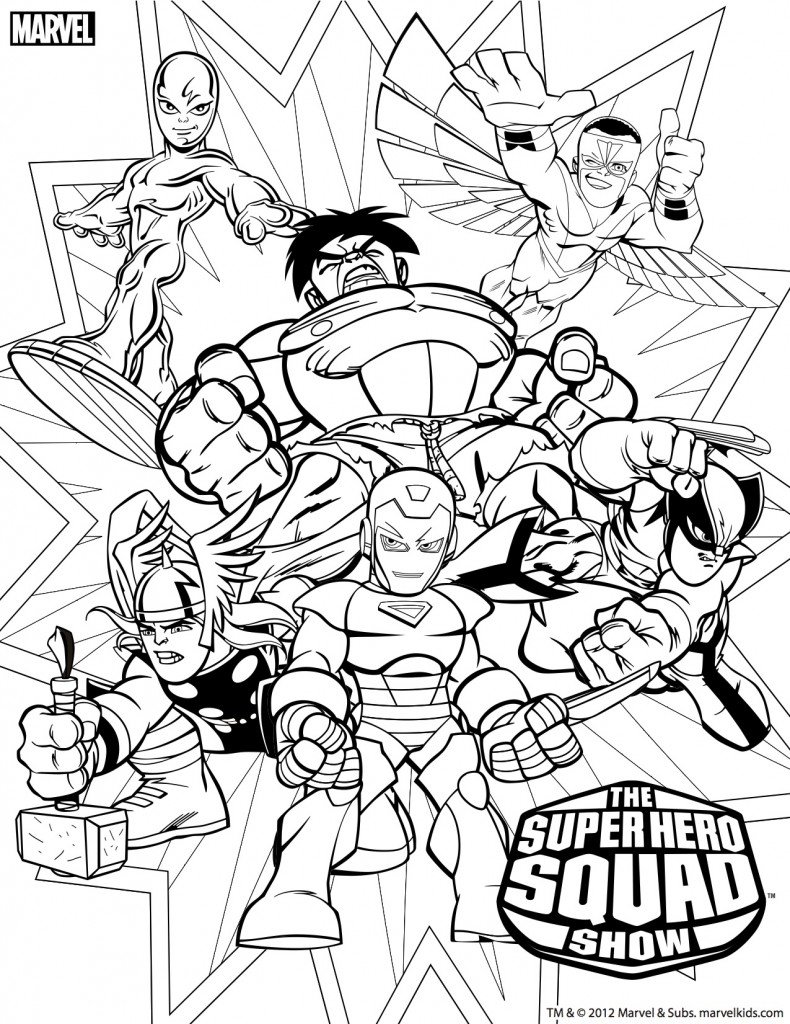 Marvel Avengers Coloring Pages Free Printable 18