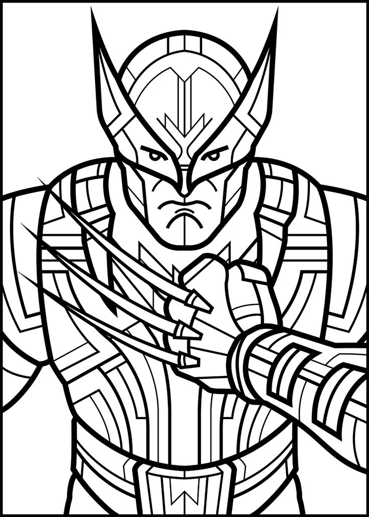 Marvel Avengers Coloring Pages Free Printable 19