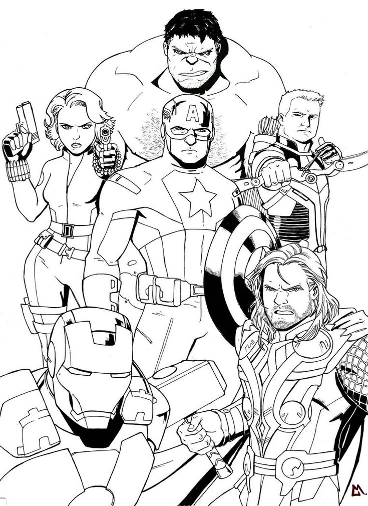 Marvel Avengers Coloring Pages Free Printable 23