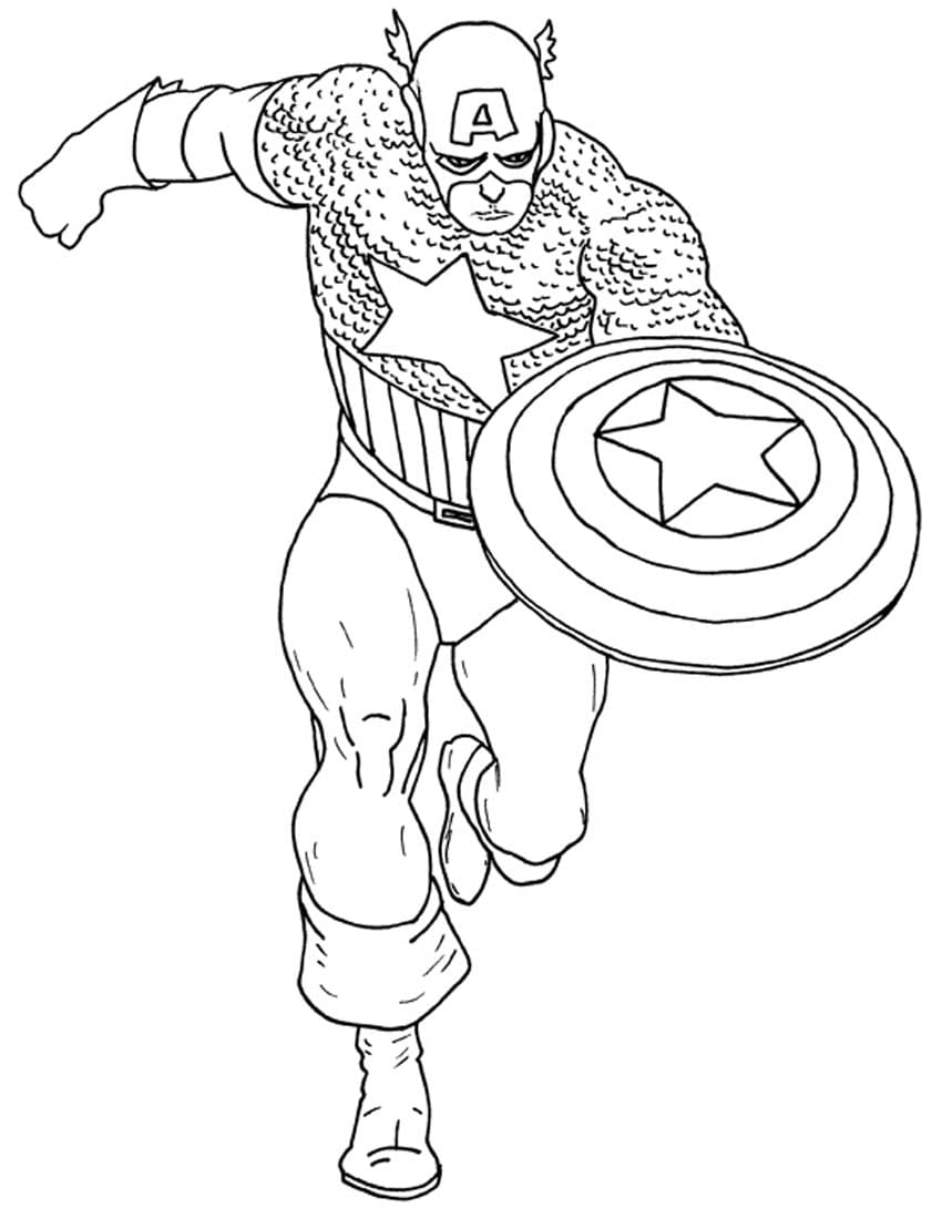 Marvel Avengers Coloring Pages Free Printable 31