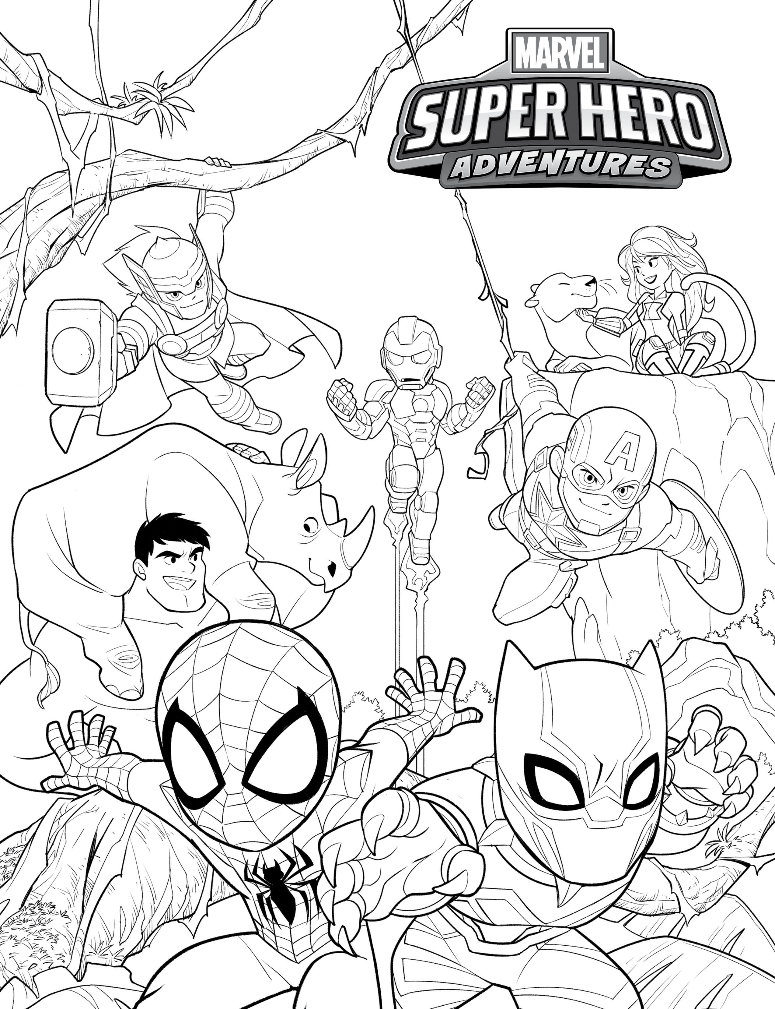 Marvel Avengers Coloring Pages Free Printable 33