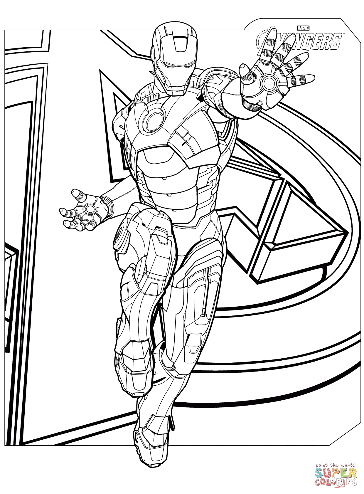 Marvel Avengers Coloring Pages Free Printable 35