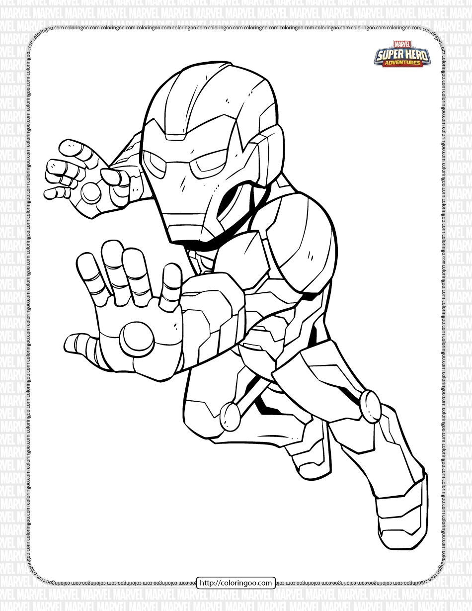 Marvel Avengers Coloring Pages Free Printable 46