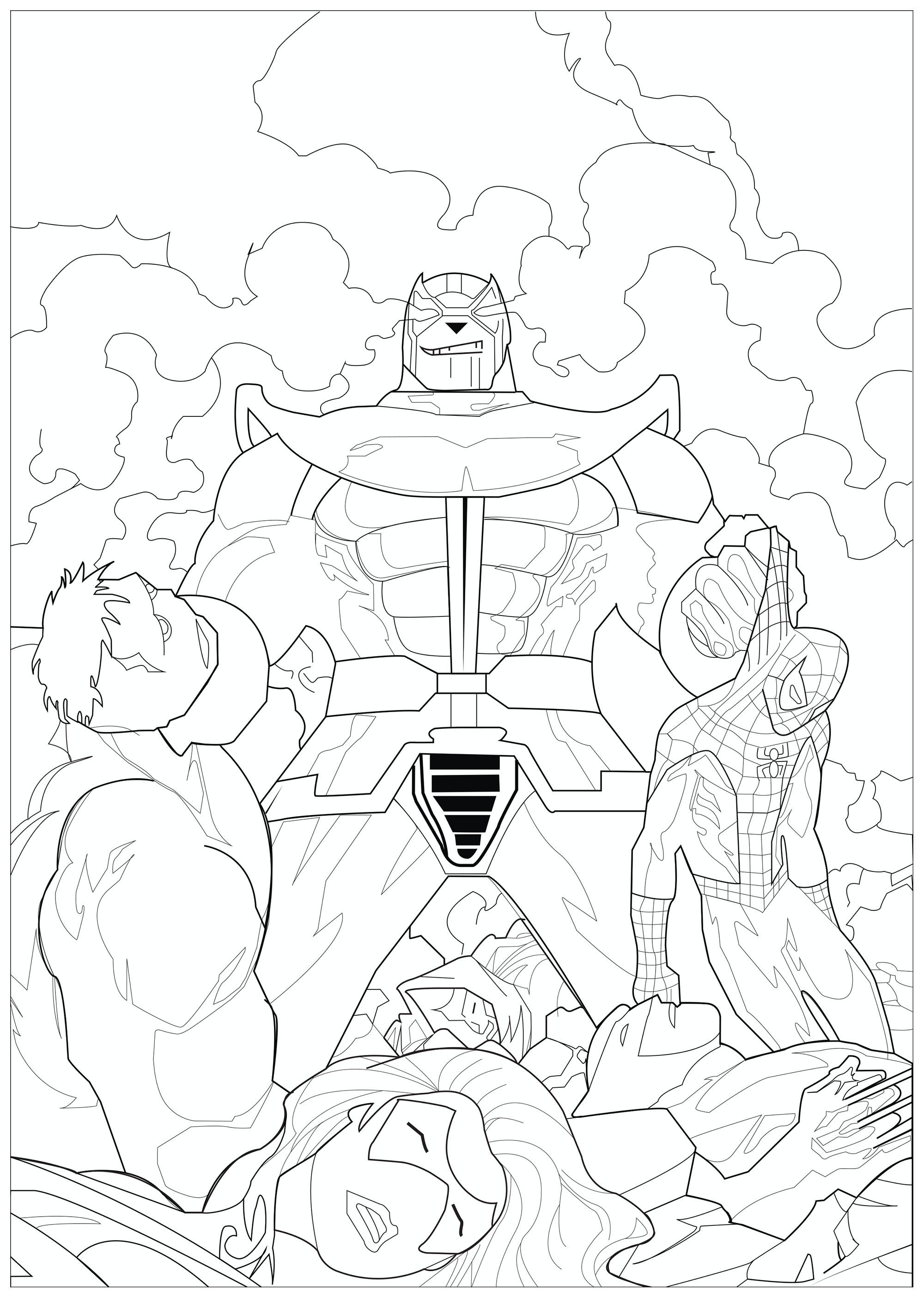 Marvel Avengers Coloring Pages Free Printable 48