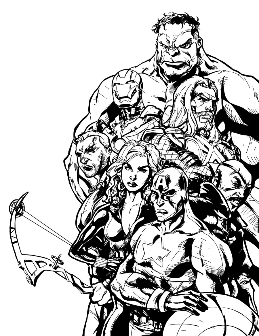 Marvel Avengers Coloring Pages Free Printable 50