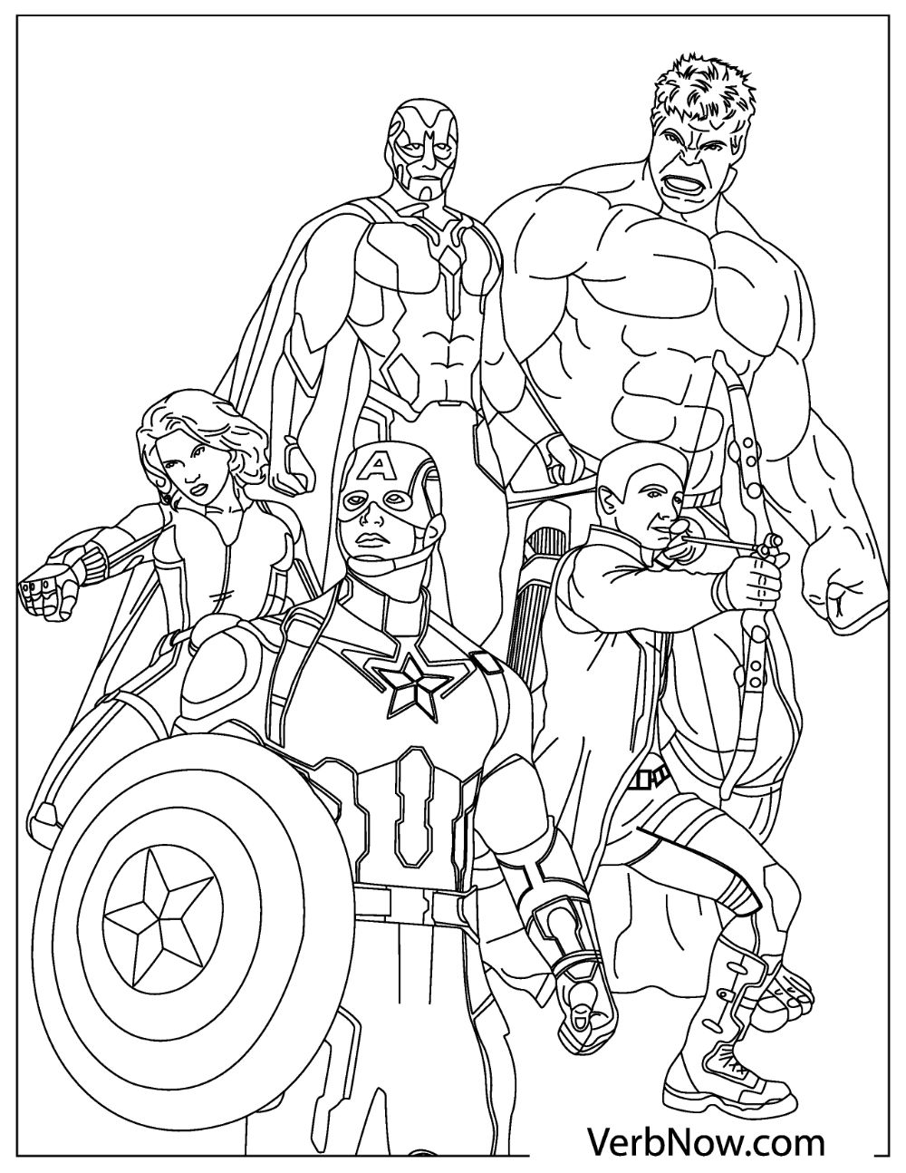 Marvel Avengers Coloring Pages Free Printable 52