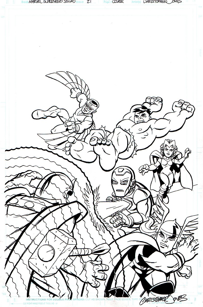 Marvel Avengers Coloring Pages Free Printable 7