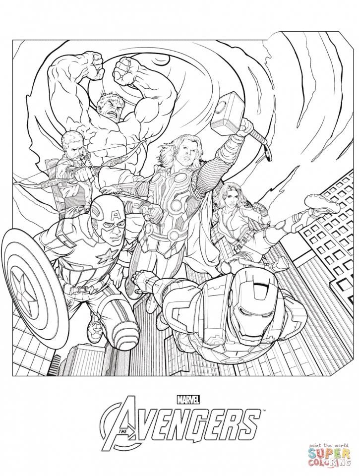 Marvel Avengers Coloring Pages Free Printable 8