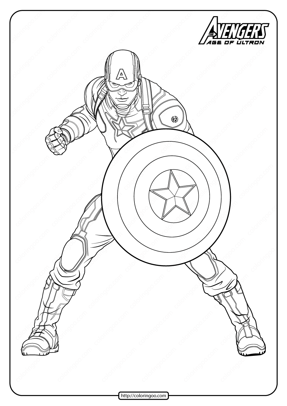 Marvel Avengers Coloring Pages Free Printable 9