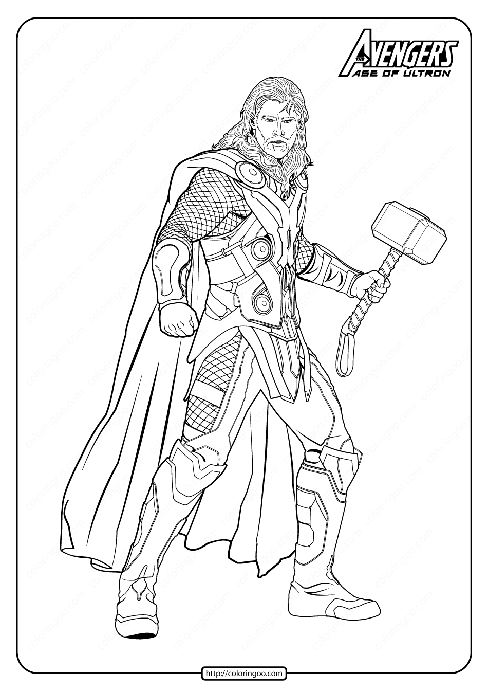 Marvel Avengers Coloring Pages Free Printable 92