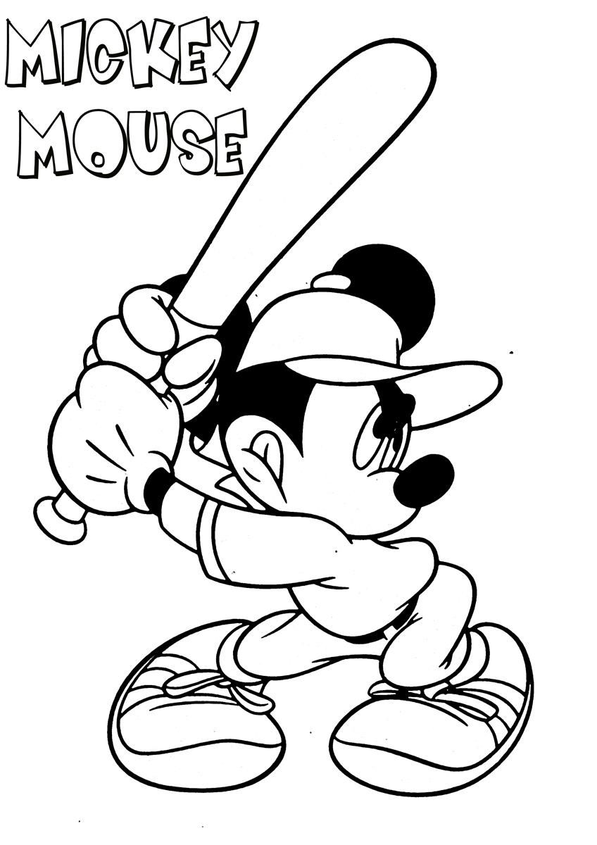 Mickey Mouse Coloring Pages Printables 1