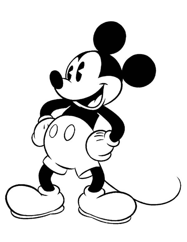 Mickey Mouse Coloring Pages Printables 106