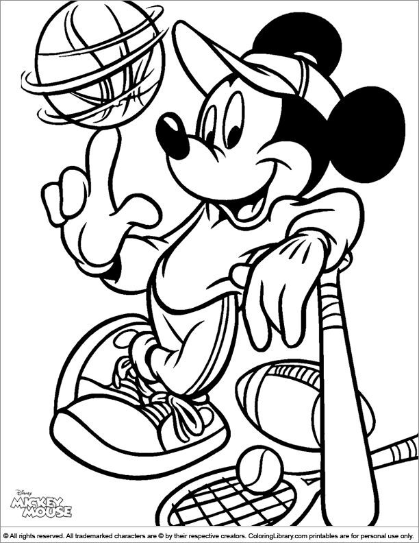 Mickey Mouse Coloring Pages Printables 108