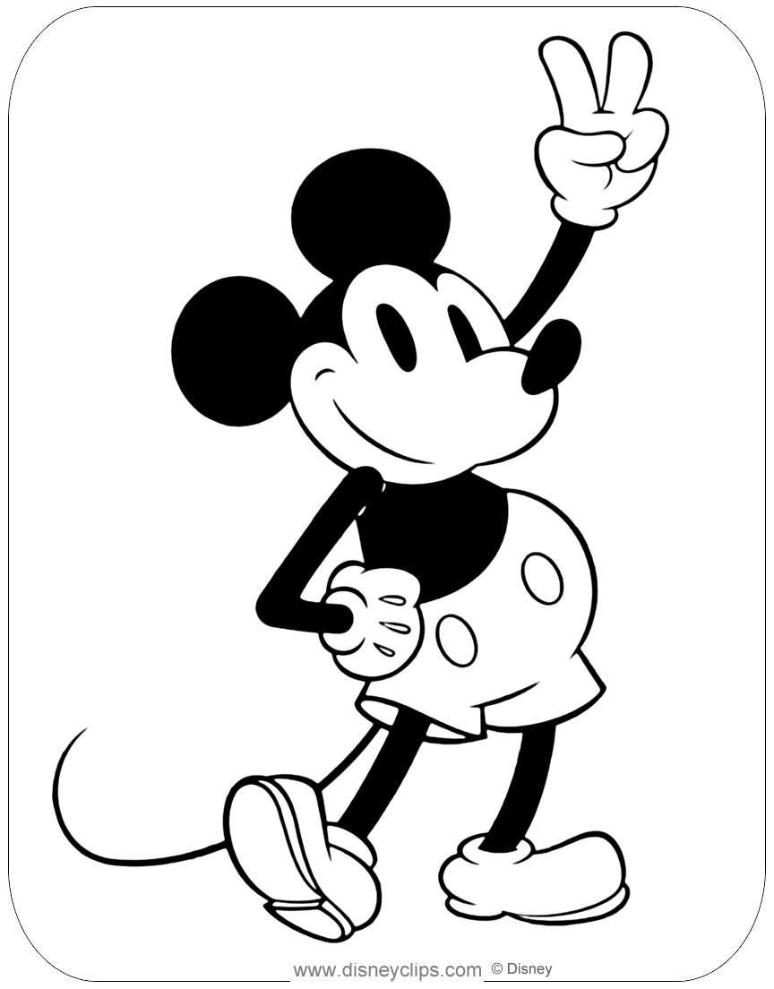 Mickey Mouse Coloring Pages Printables 11