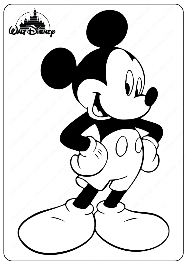 Mickey Mouse Coloring Pages Printables 111