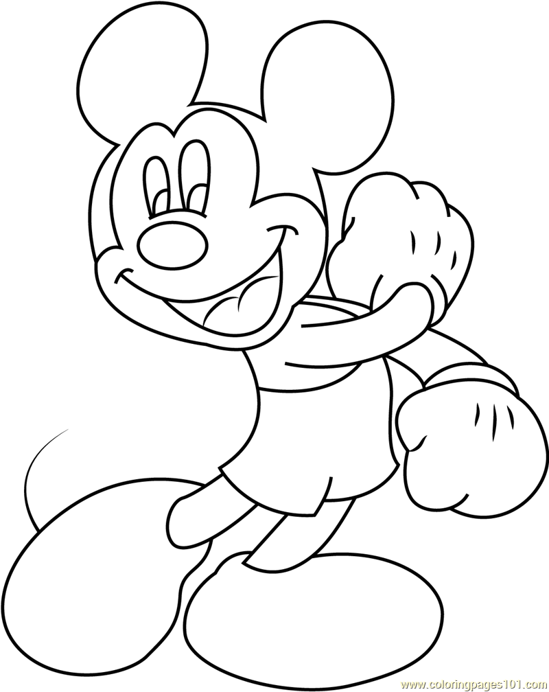 Mickey Mouse Coloring Pages Printables 113