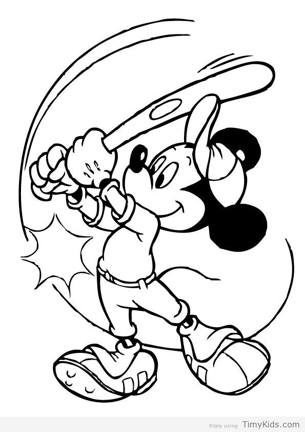 Mickey Mouse Coloring Pages Printables 114