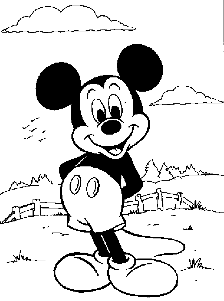 Mickey Mouse Coloring Pages Printables 12