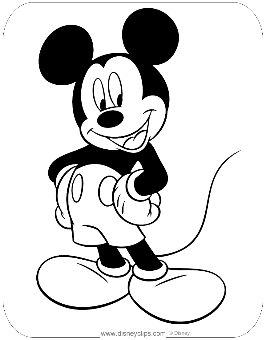 Mickey Mouse Coloring Pages Printables 18