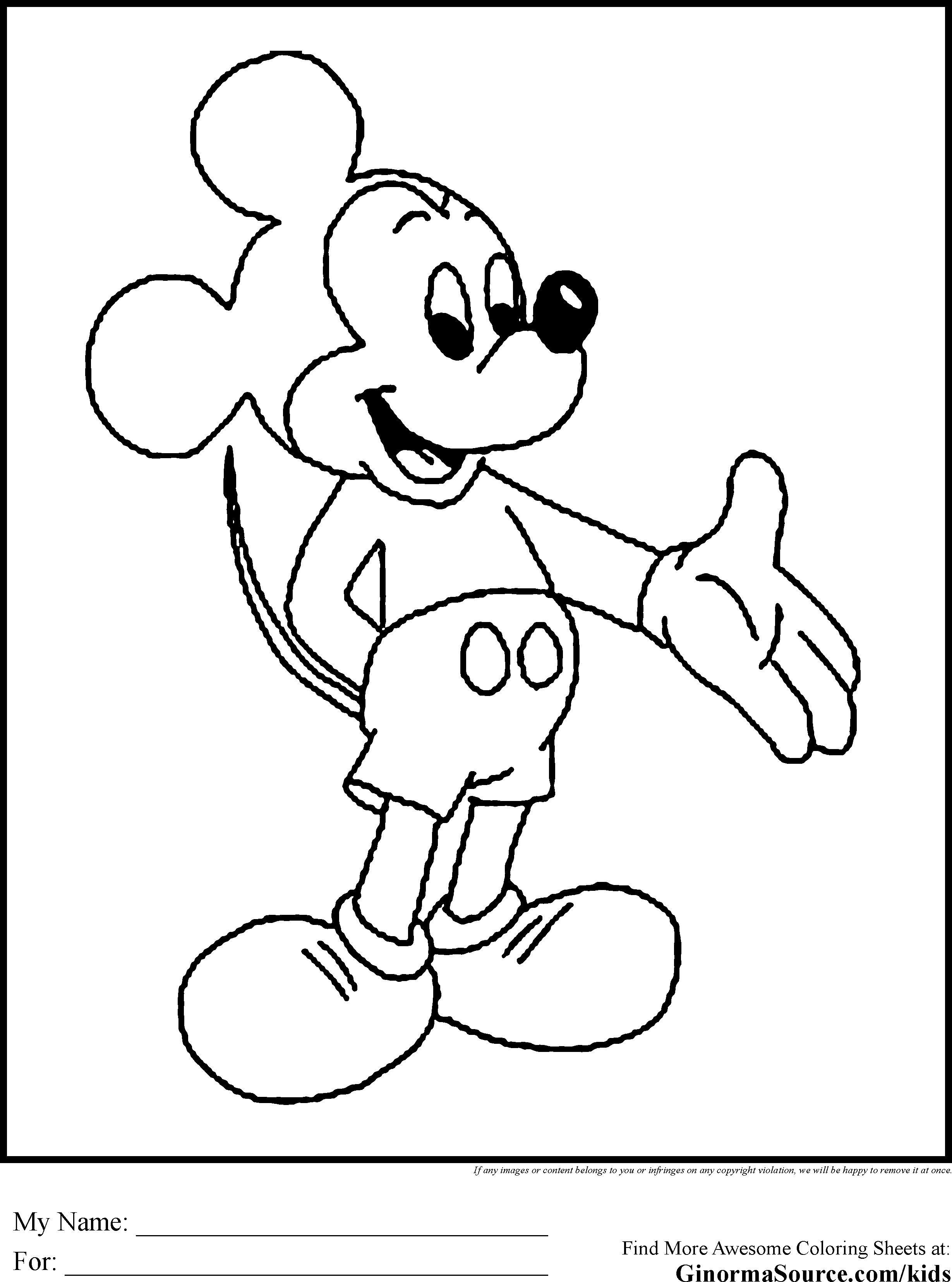 Mickey Mouse Coloring Pages Printables 21