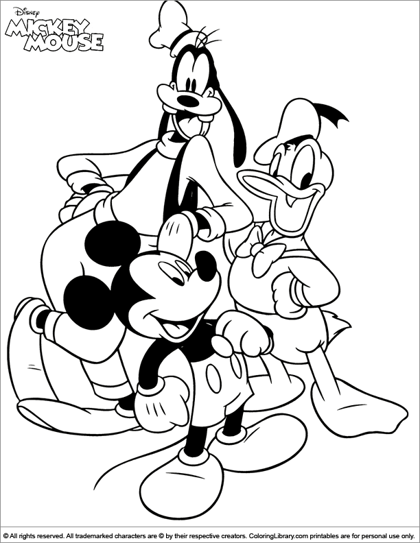 Mickey Mouse Coloring Pages Printables 24