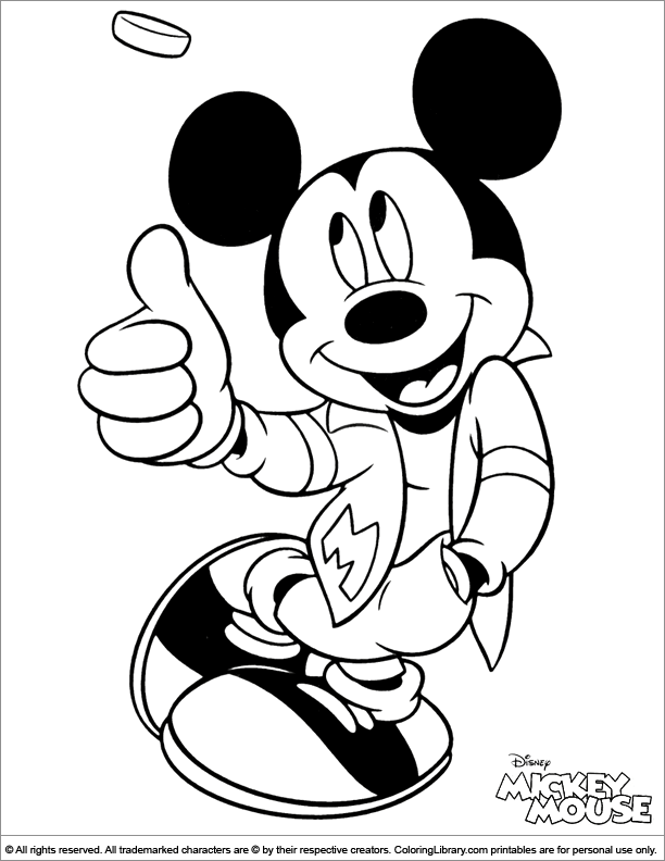 Mickey Mouse Coloring Pages Printables 27