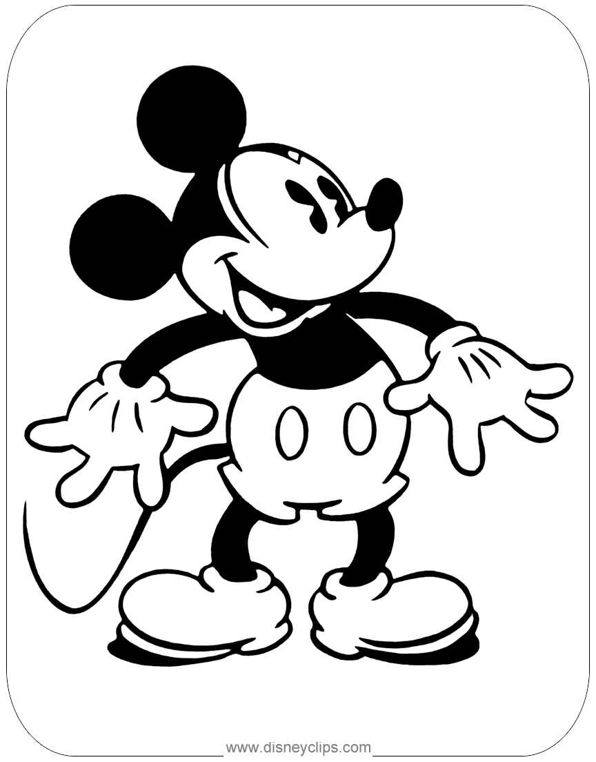 Mickey Mouse Coloring Pages Printables 35