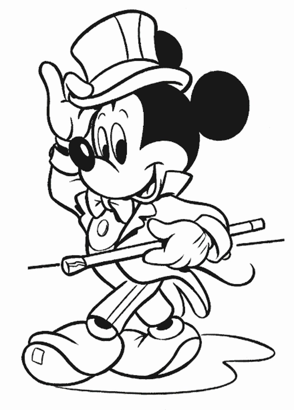 Mickey Mouse Coloring Pages Printables 38