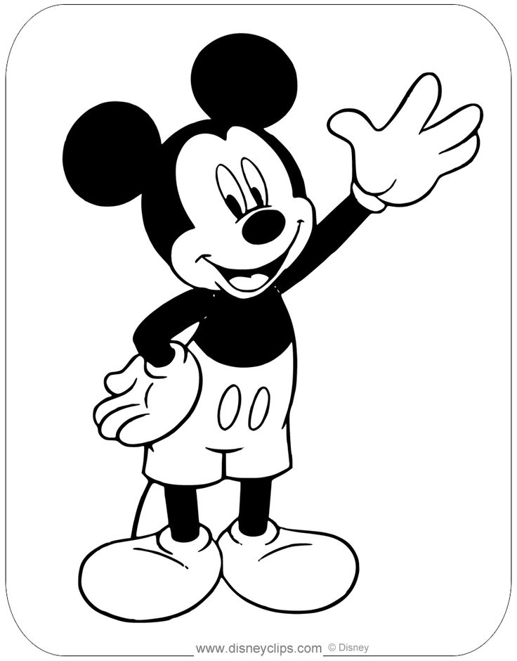 Mickey Mouse Coloring Pages Printables 40