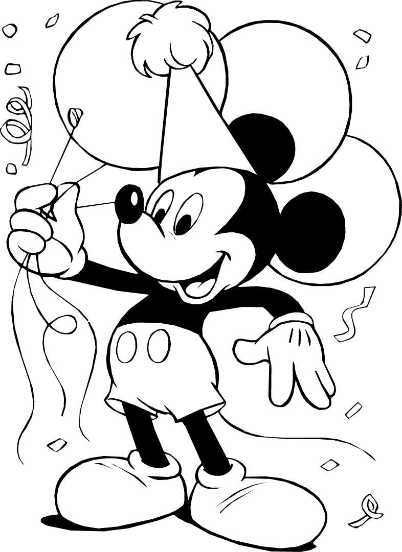 Mickey Mouse Coloring Pages Printables 45