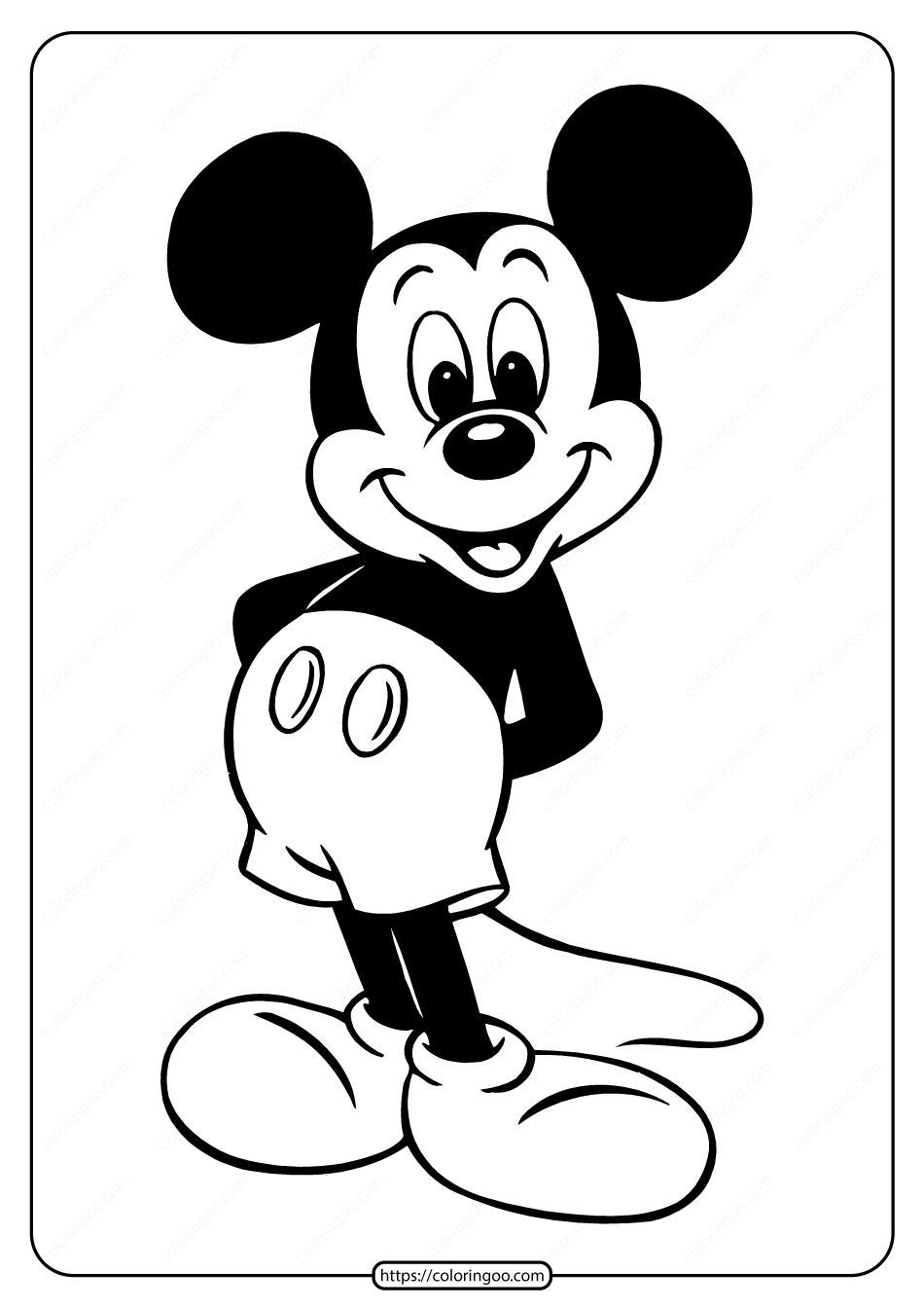 Mickey Mouse Coloring Pages Printables 47