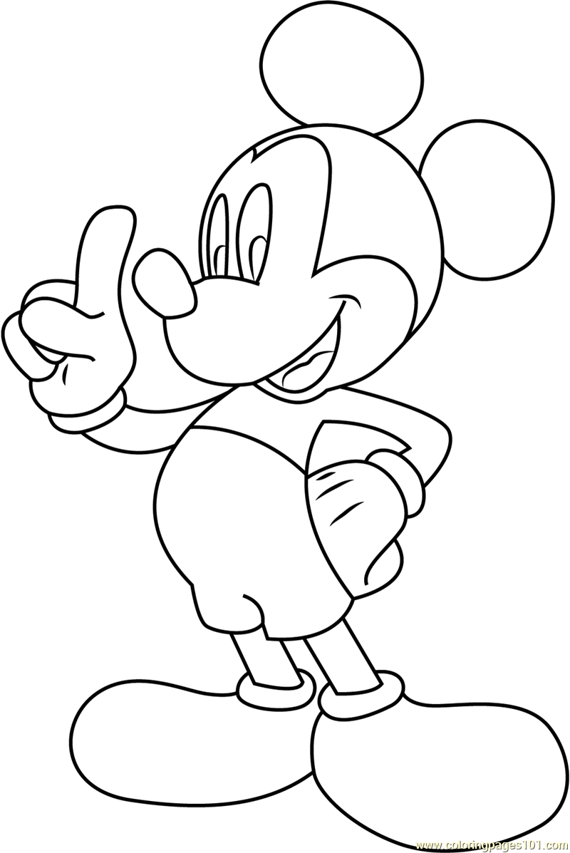 Mickey Mouse Coloring Pages Printables 48