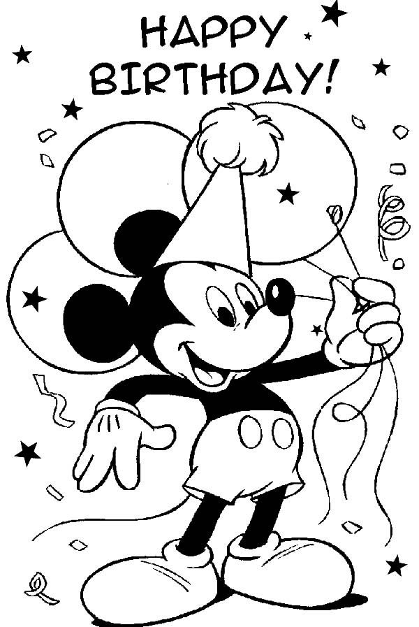 Mickey Mouse Coloring Pages Printables 58