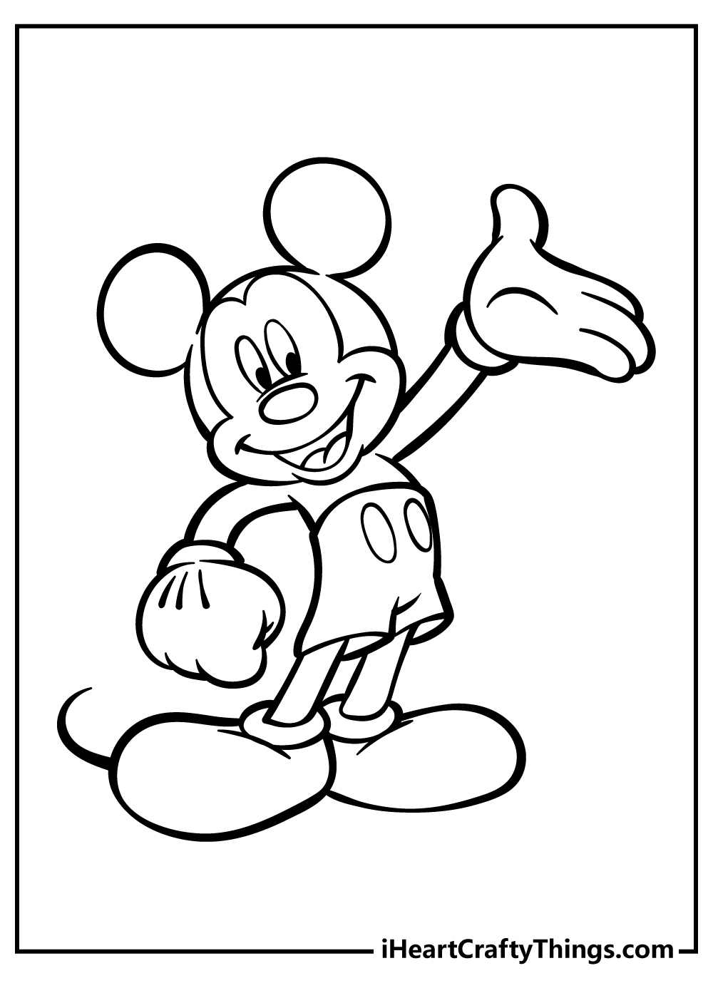 Mickey Mouse Coloring Pages Printables 66