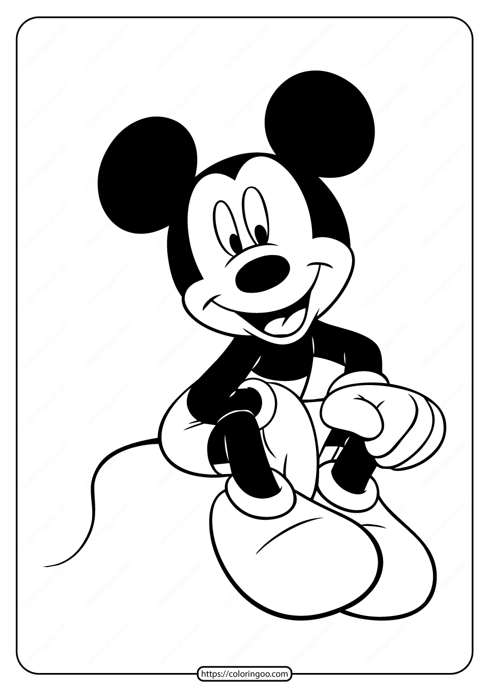 Mickey Mouse Coloring Pages Printables 68