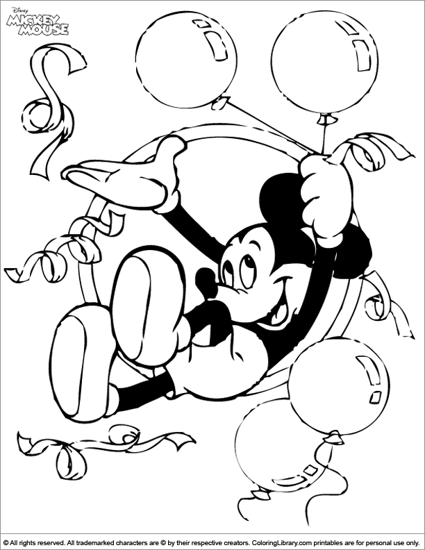 Mickey Mouse Coloring Pages Printables 73