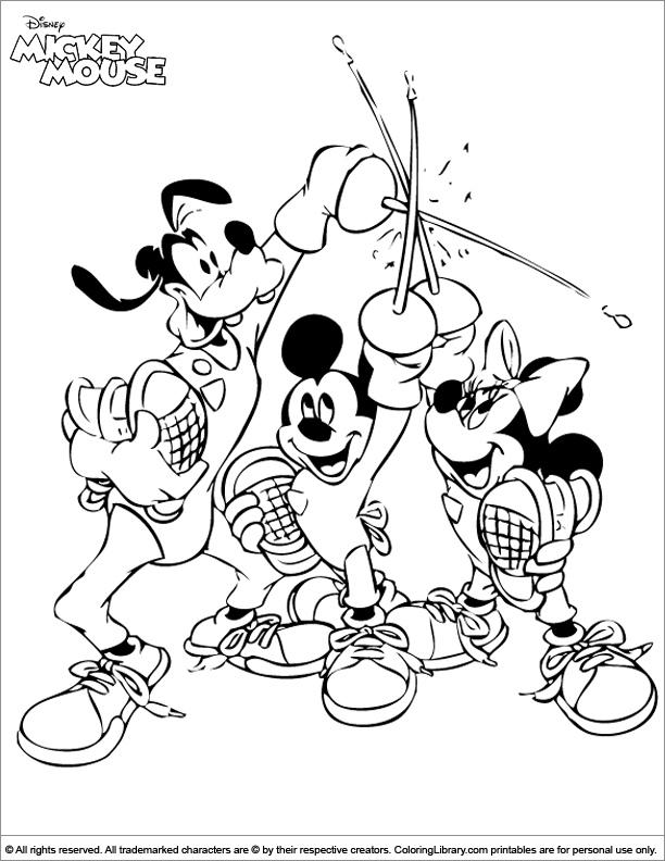 Mickey Mouse Coloring Pages Printables 74