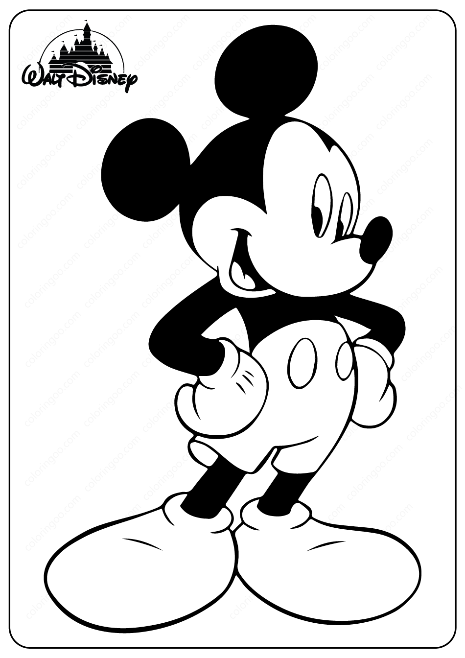 Mickey Mouse Coloring Pages Printables 75