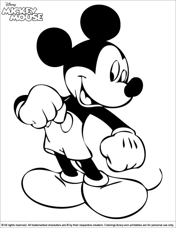 Mickey Mouse Coloring Pages Printables 79