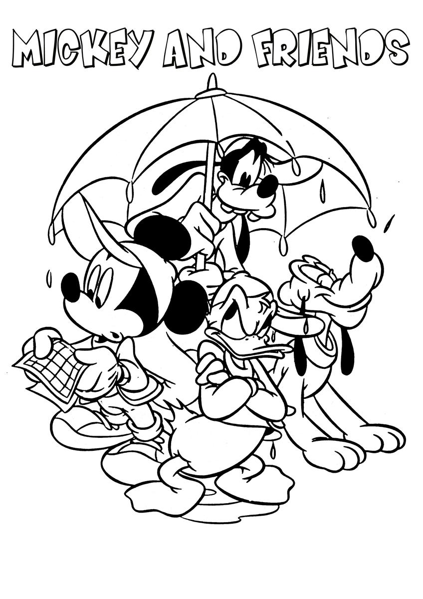 Mickey Mouse Coloring Pages Printables 81