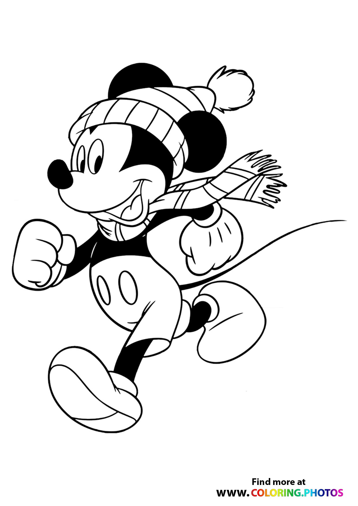 Mickey Mouse Coloring Pages Printables 9