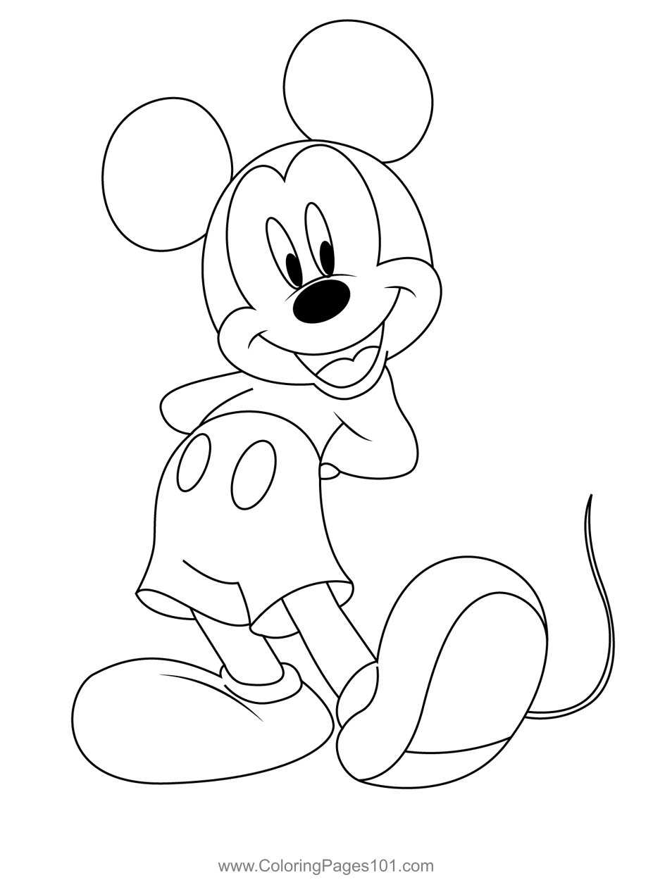 Mickey Mouse Coloring Pages Printables 91