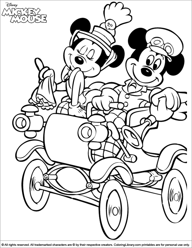 Mickey Mouse Coloring Pages Printables 95