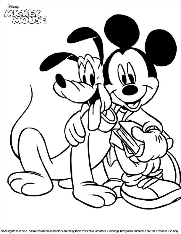 Mickey Mouse Coloring Pages Printables 98