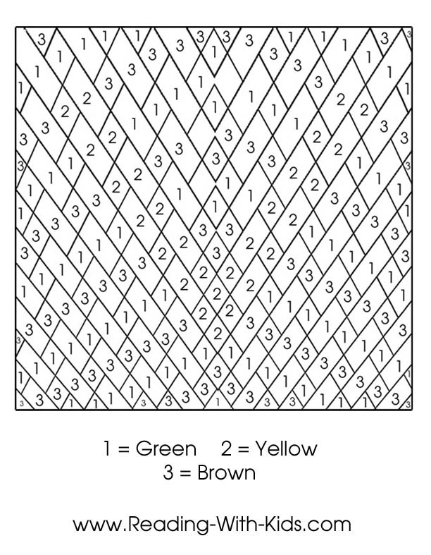 Number Coloring Pages Free Printable Worksheets 10