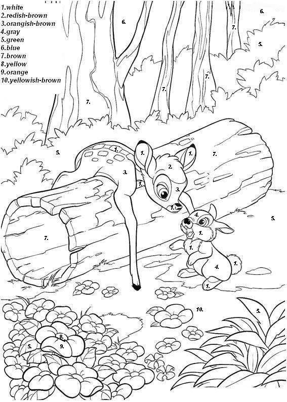 Number Coloring Pages Free Printable Worksheets 101