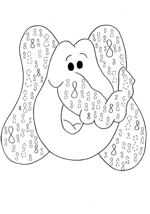 Number Coloring Pages Free Printable Worksheets 107